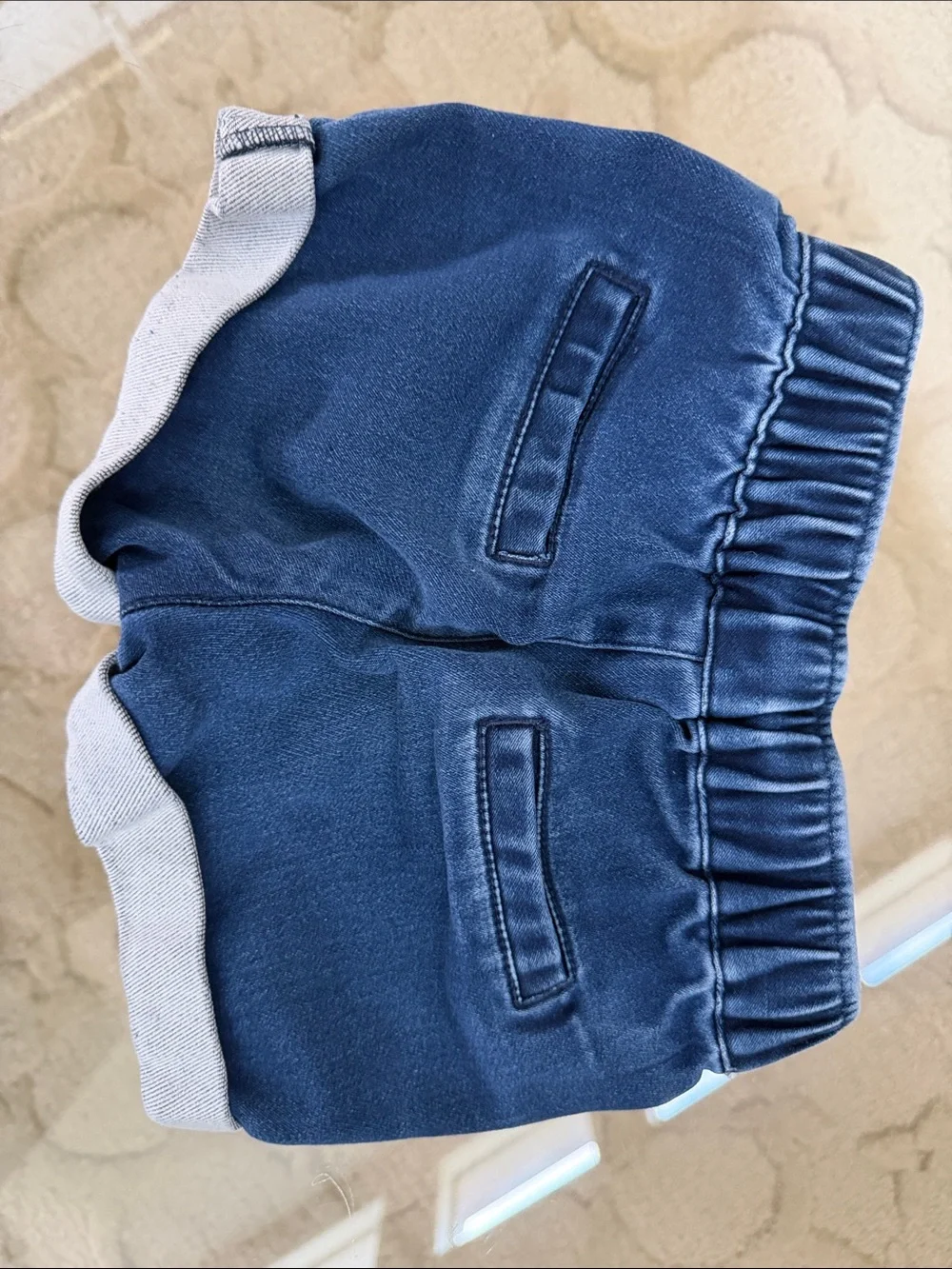 OshKosh B'gosh Dark Blue Elastic Waist Denim Shorts